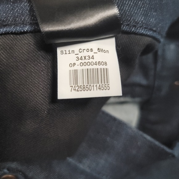 Mott & Bow Men Crosby Skinny Jeans 34x34 Dark Wash Stretch Denim - Picture 10 of 15